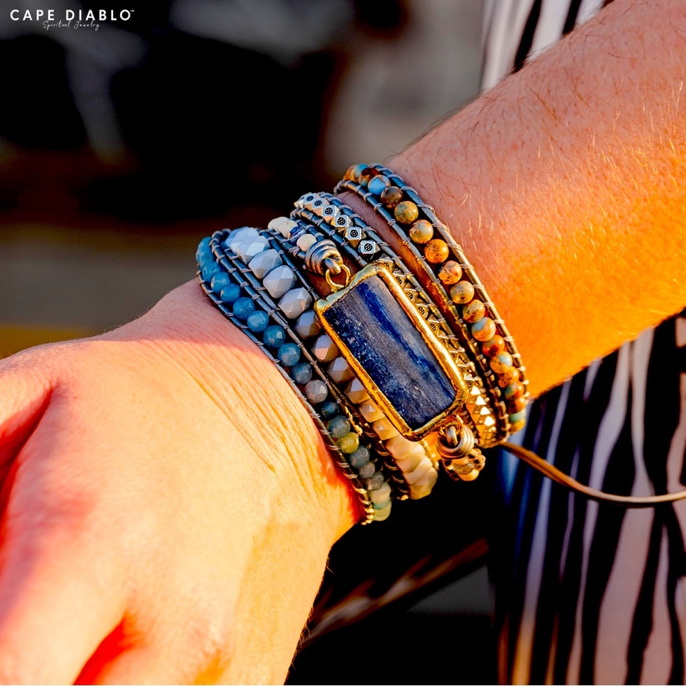 Cape, Diablo, spiritual, wraparound bracelet